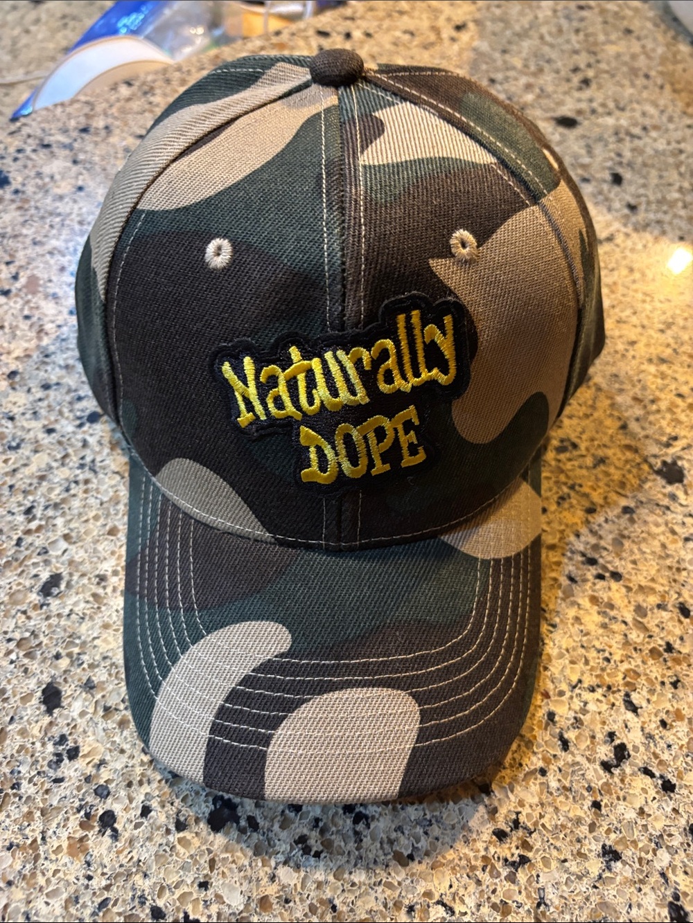 Naturally Dope Camo Baseball Cap - Green